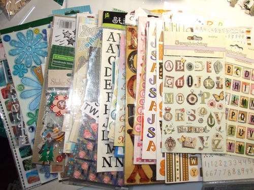 70 + Alphabets and 100 + chipboard letters