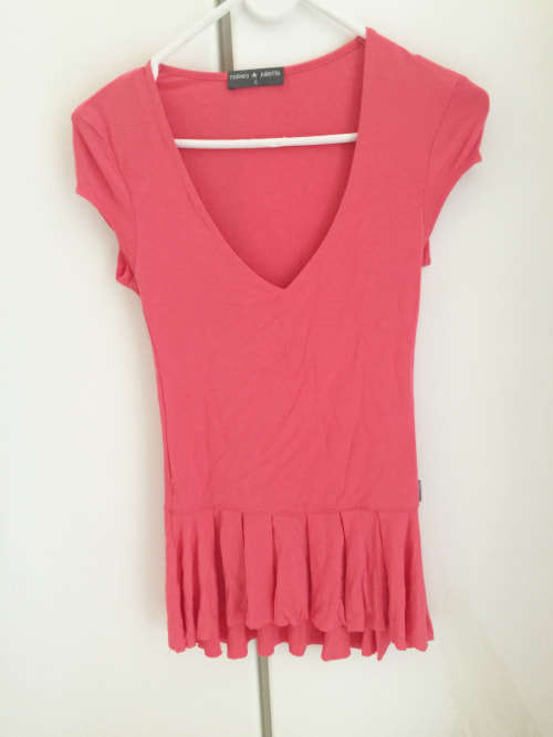 PINK COTTON TOP VERY SOFT TOUCH XS