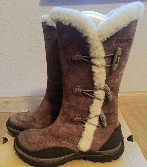 CAT WOMEN BOOTS-CAMEL UK4 EUR37