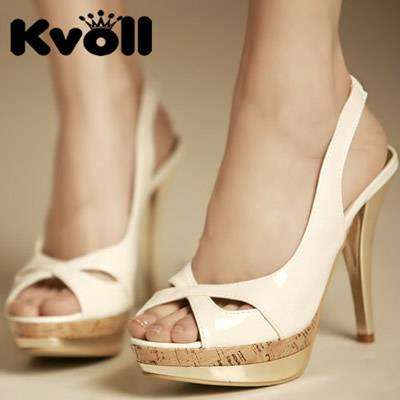 Jolie Dame-Elegant Lady shoes L3231-WHITE SIZE4
