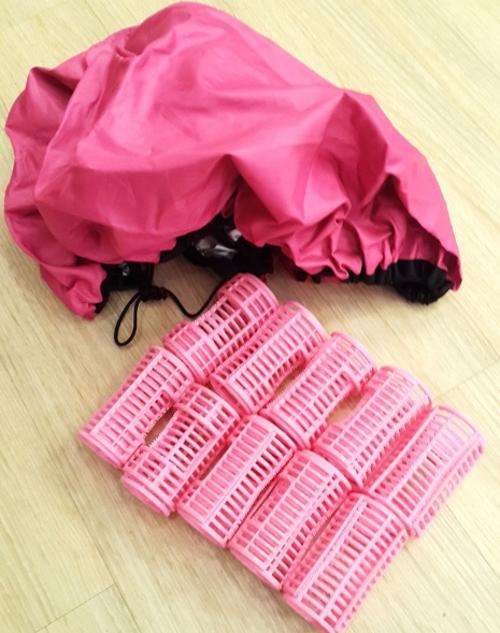 ONE SET---Curly Roller 10pc and cap