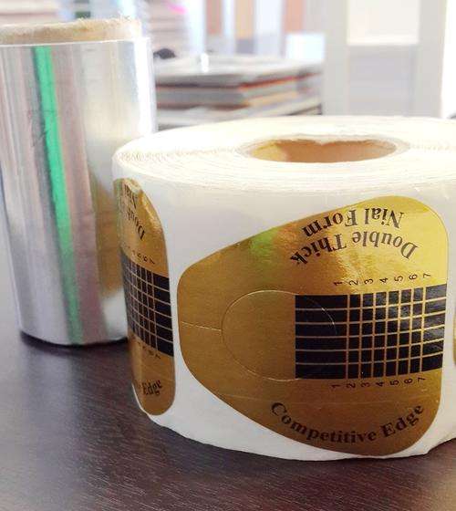 Square Shape Acrylic Nail Forms double Thick-buy one get foil paper free