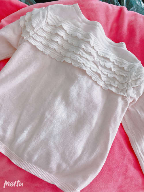 Light pink flower baby knitwear for 18M baby