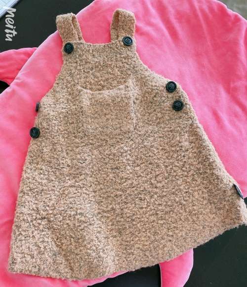 Dark Orange skirt knitwear for baby 80cm