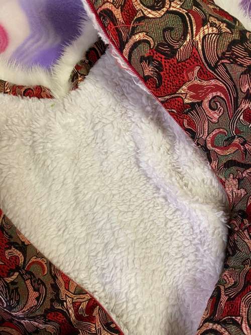 Chinese Style red plush-under