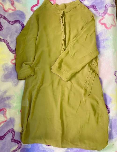 Matcha Color Chiffon Dressing for Women XS