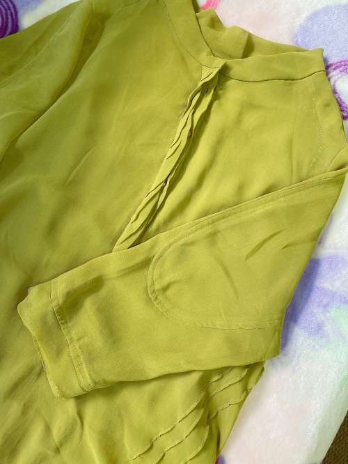 Matcha Color Chiffon Dressing for Women XS