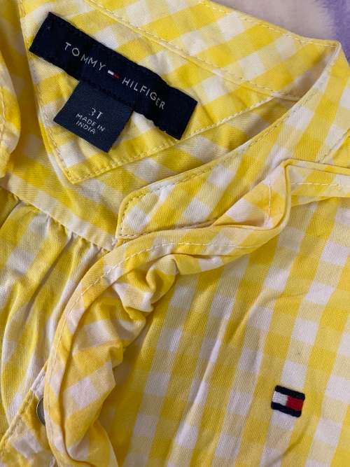 Tommy Hilfigire Yellow check Shirt for kids 2years