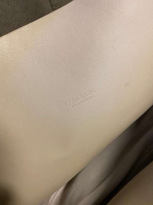 ZARA BASIC SUPER SOFT BEIGE HANDBAG