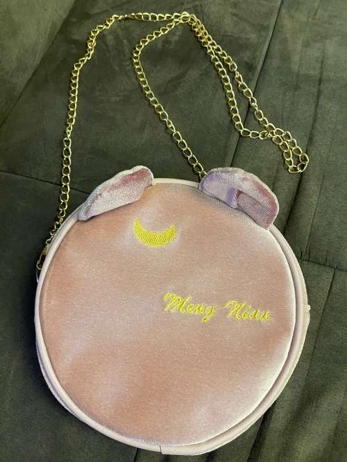 LUNA CAT PINK CHAIN BAG