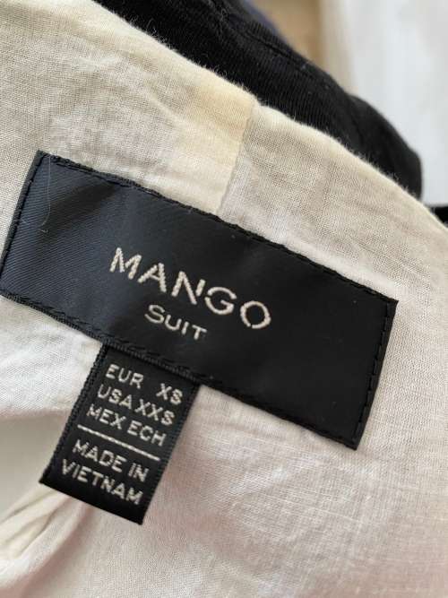 MANGO Black Leisure suit SIZE XS