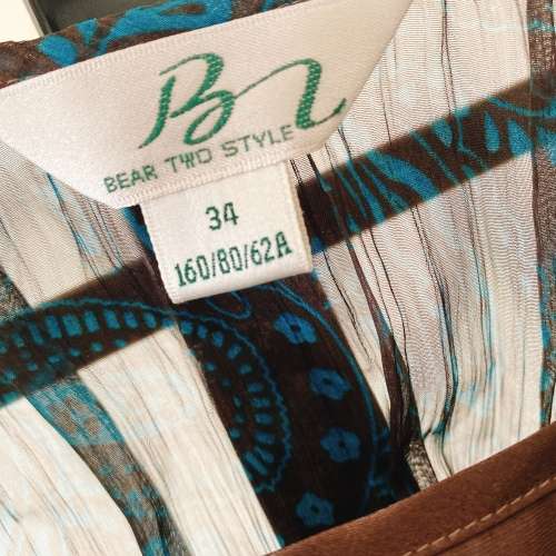TWO BEAR CHIFFON ELEGANT Quality DRESSING Size S