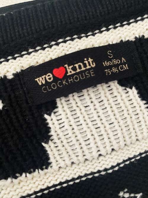 We Love Knit Clockhouse Knitwear 160/80A SIZE S