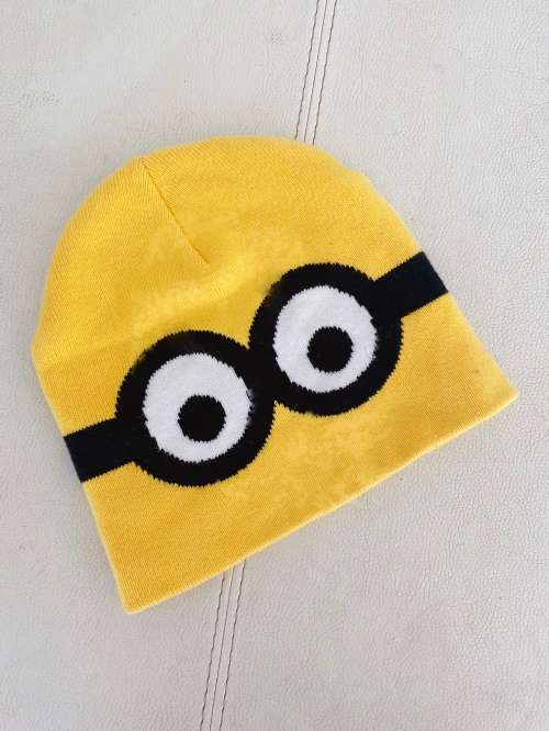 Minions Yellow Knit Hat 3-4Y