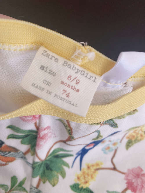 ZARA Flower and Bird Elastic Legging for babyy girl 6-9M