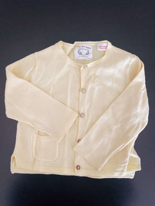 ZARA BABY GIRL`S Basics Yellow Knitwear 6-9M