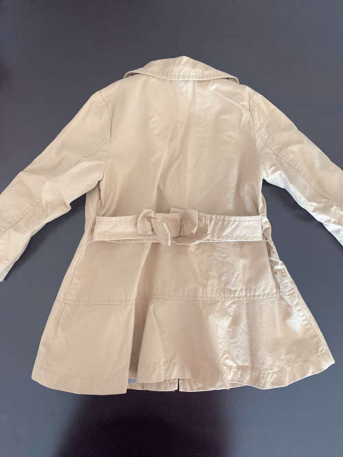 Khaki Pure Cotto Coat For Girl 100cm 3-4Y