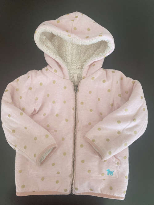 Pink Winter Jacket for girl 2in1 3-4Y