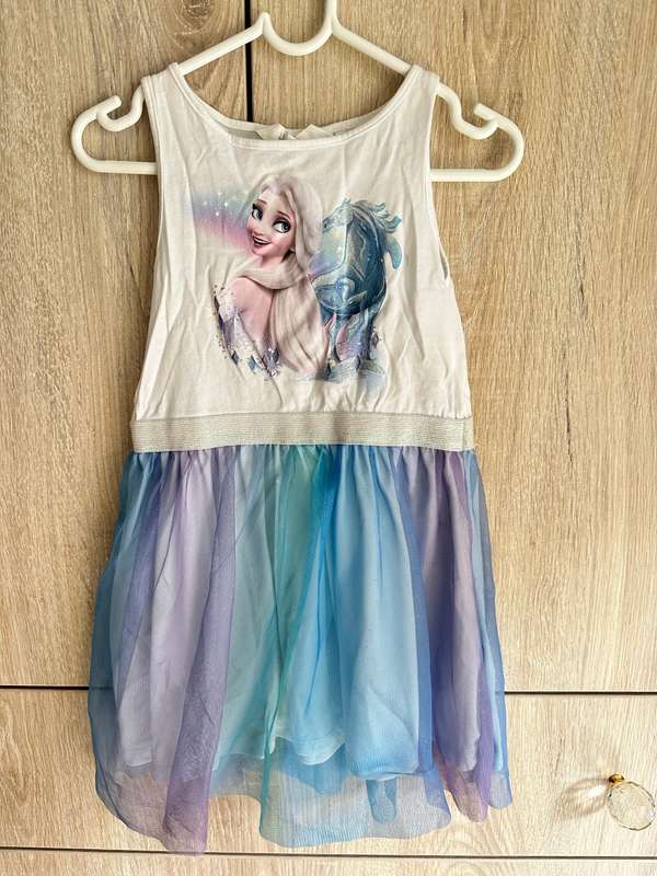 H&M FROZEN ICE BLLUE DRESSES FOR GIRLS 4-6Y