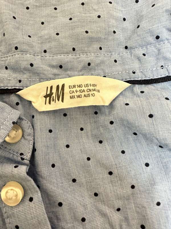 H&M BLUE T shirt for Boy EUR140 FOR 9-10Y