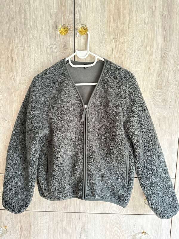UNIQ NAVY GREEN COZY ZIP JACKET for lady size S