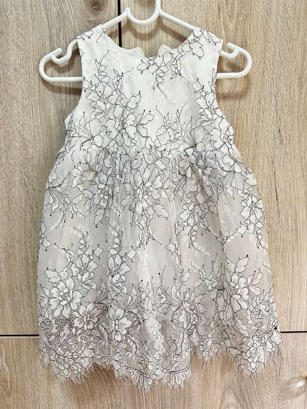 White SOFT Tulle DRESS for girl 3-4Y
