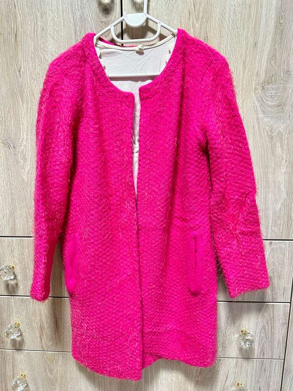 MAHAIR SOFT TOUCH KNITWEAR BRIGHT PINK FOR LADY one size XS-M