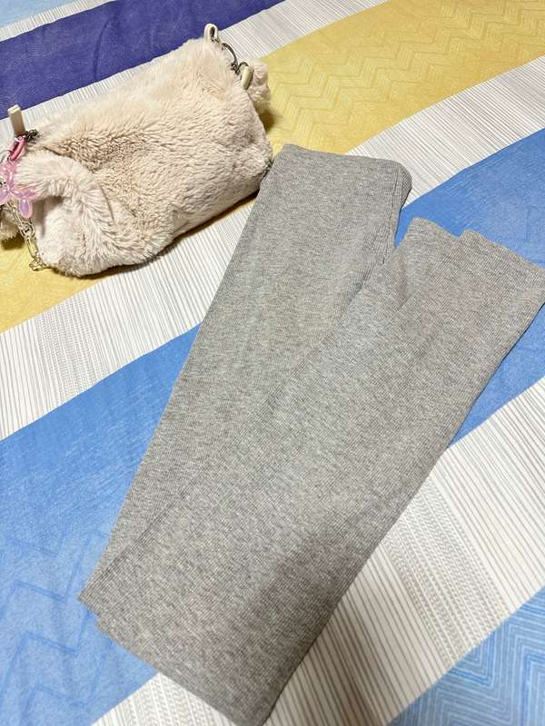 Light Grey Elastic LEGGING FOR LADY SIZE S