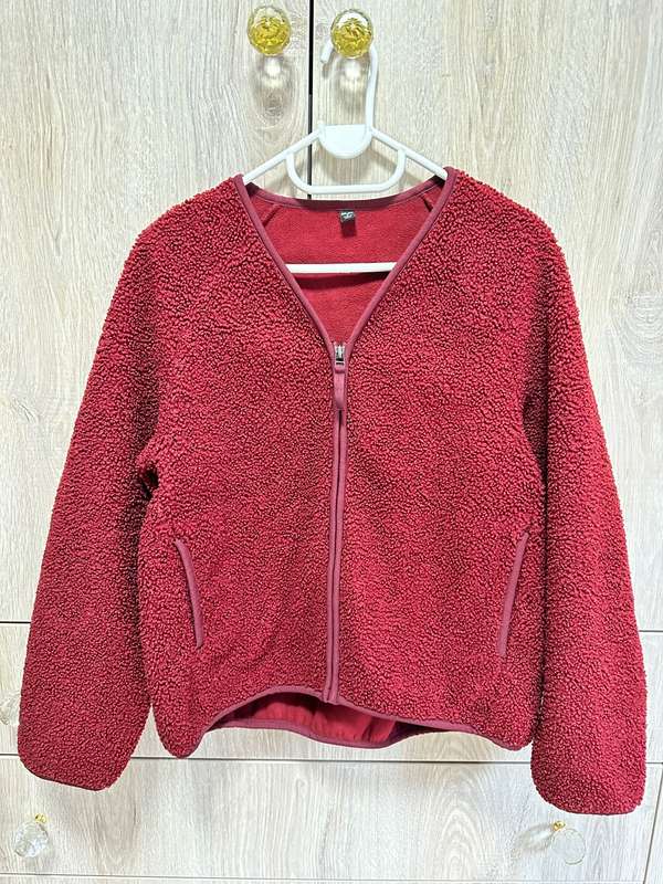 UNIQ DARK RED COSY WINTER JACKET SUPER NICE QUALITY SIZE S
