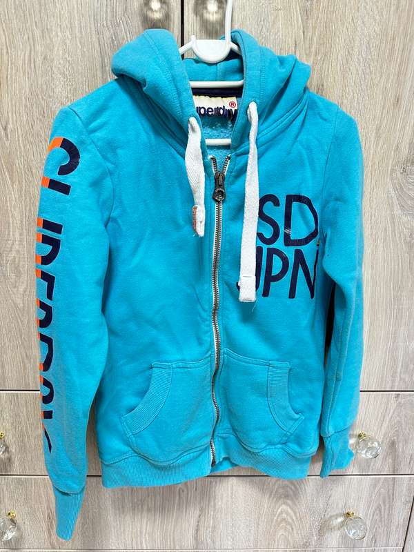 SUPER DRY BLUE COMFORT JACKET FOR LADY SIZE XS