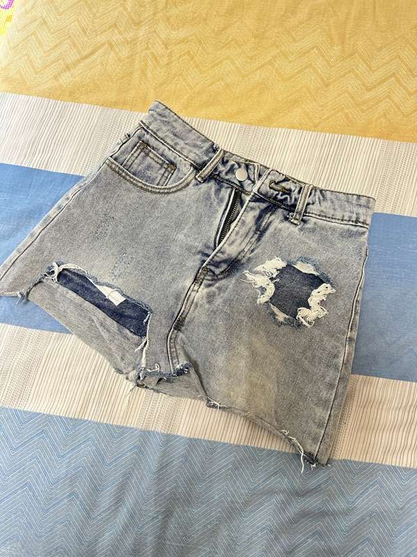 DENIM JEANS SKIRTS WITH PANTS for women SIZE XXS