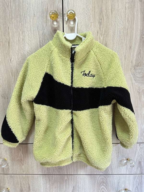 COSY Bright Green and Black WINTER JACKET for Kids 8-9Y