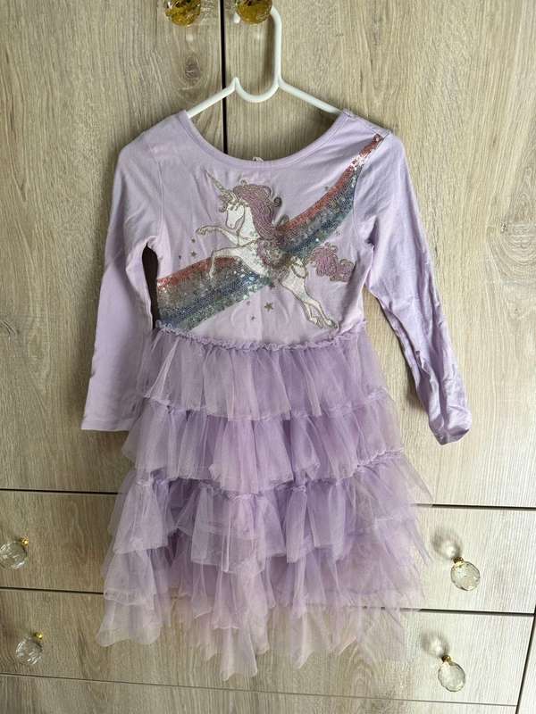 Cotton On unicorn light purple cake skirt for girls Size 5-6Y