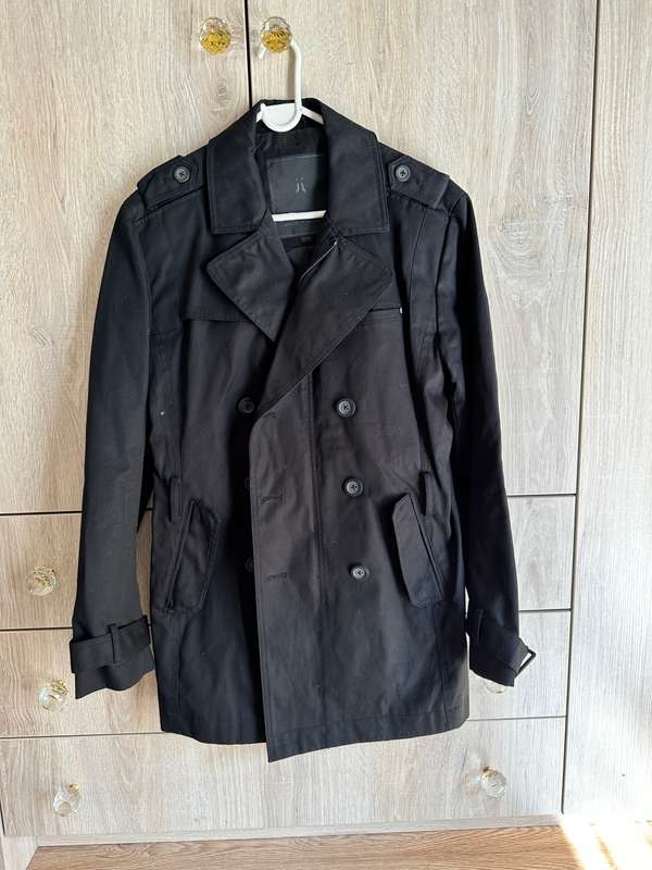 JACK&JONES BLACK WINDCOAT for MEN SUPER NICE QUALITY SIZE M
