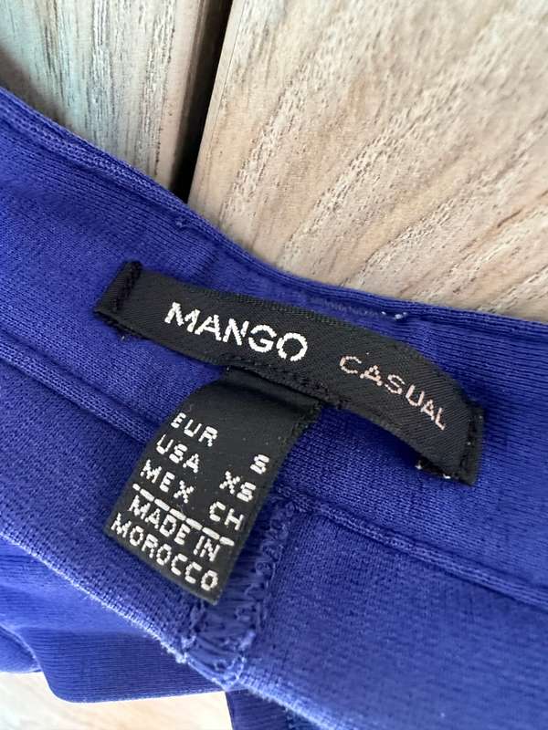 MANGO BRIGHT BLUE PANTS FOR LADY SIZE USA XS