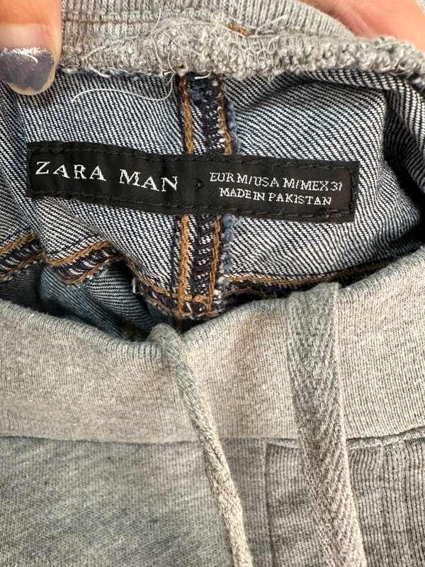 ZARA COTTON&DENIM PANTS FOR MEN SIZE M