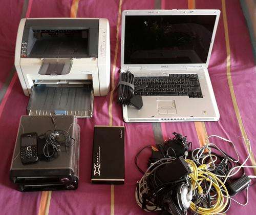 Parts: Laptop, printer and phone
