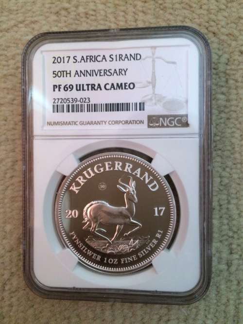 2017 PF69 1oz Proof Krugerrand NGC graded