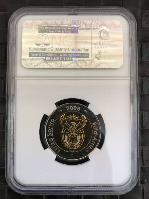 2008 Mandela 90th Birthday R5 NGC Graded MS66