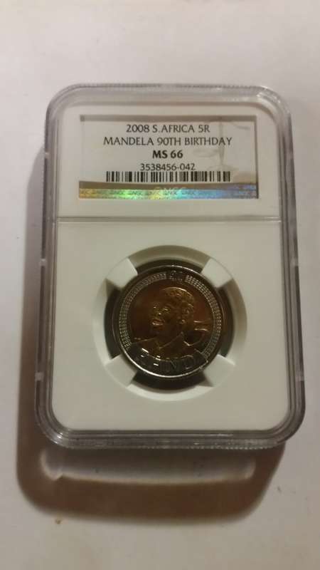 Ngc graded ms66 Mandela 2008 r5