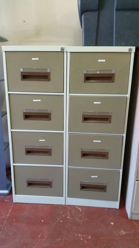 Steel filing cabinets
