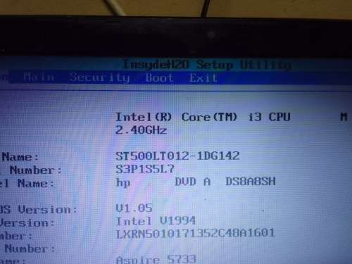 ACER ASPIRE CORE i3 CPU/4 GIG RAM/120 GIG HDD LAPTOP