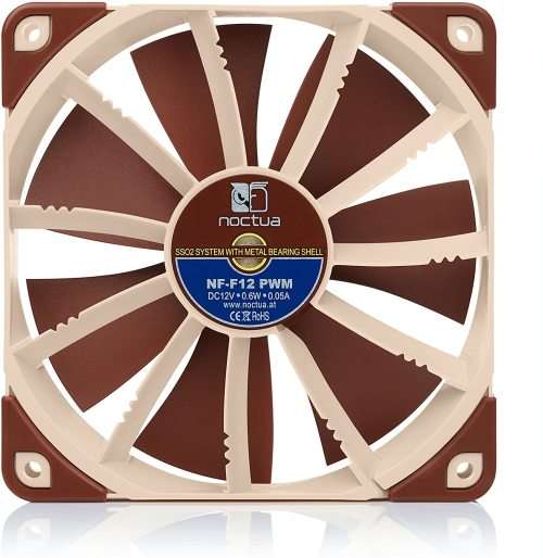 2x Noctua NF-F12 PWM, Premium Quiet Fan, 4-Pin (120mm, Brown)