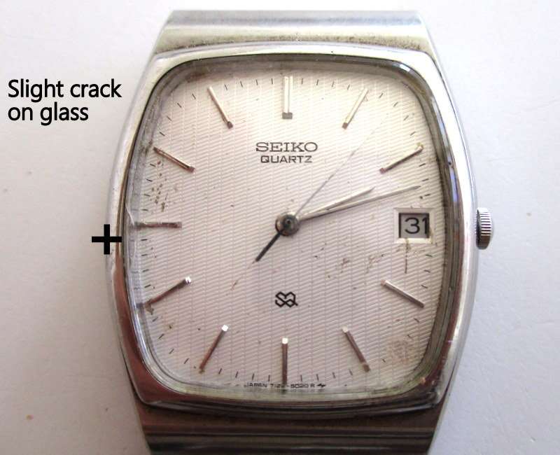 A LOT OF SIX WATCHES --FOSSIL,SEIKO,GUESS ETC.--SOLD AS NOT WORKING--ONE IS WORKING