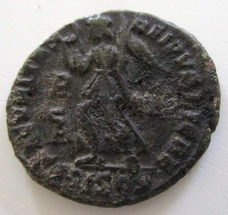 AN ANCIENT COIN VALENTINIAN I 367-375 AD-=Nummus Roman Bronze Coin  Siscia mint -Over 1600 years old