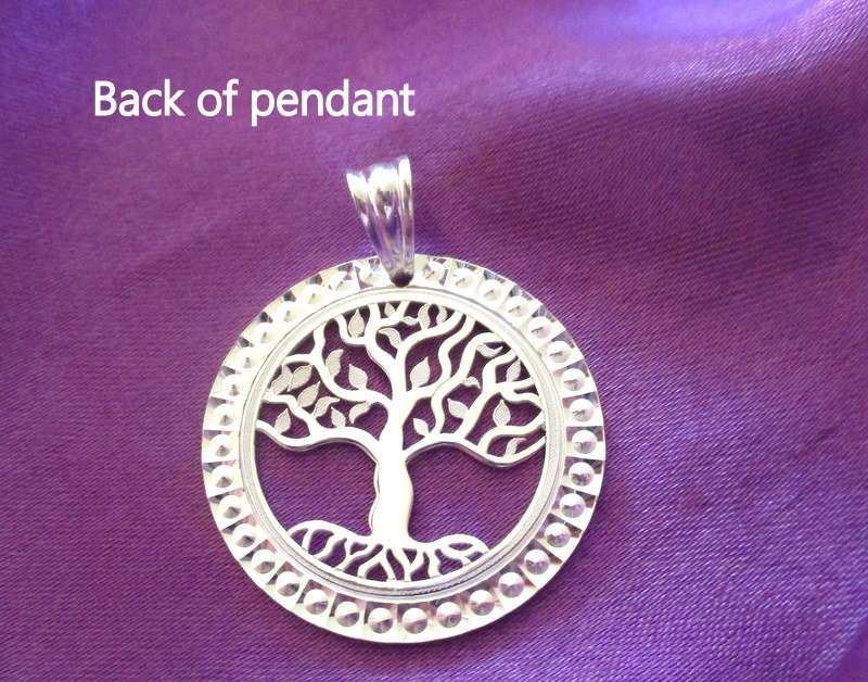A SOLID SILVER TREE OF LIFE PENDANT--New style lovely