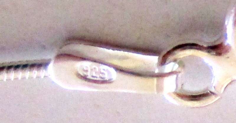 A DAINTY SOLID SILVER SNAKE CHAIN--NEW---42cm