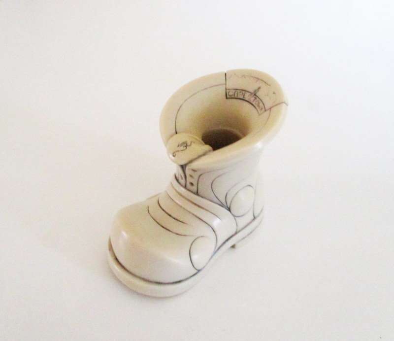 A JOHN BICCARD SHOE SIGNED