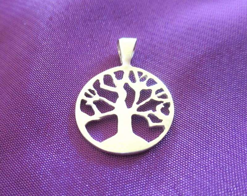 A SMALL TREE OF LIFE PENDANT AND EARRINGS--OPPORTUNITY TO WIN BOTH FOR ONE BID -NEW