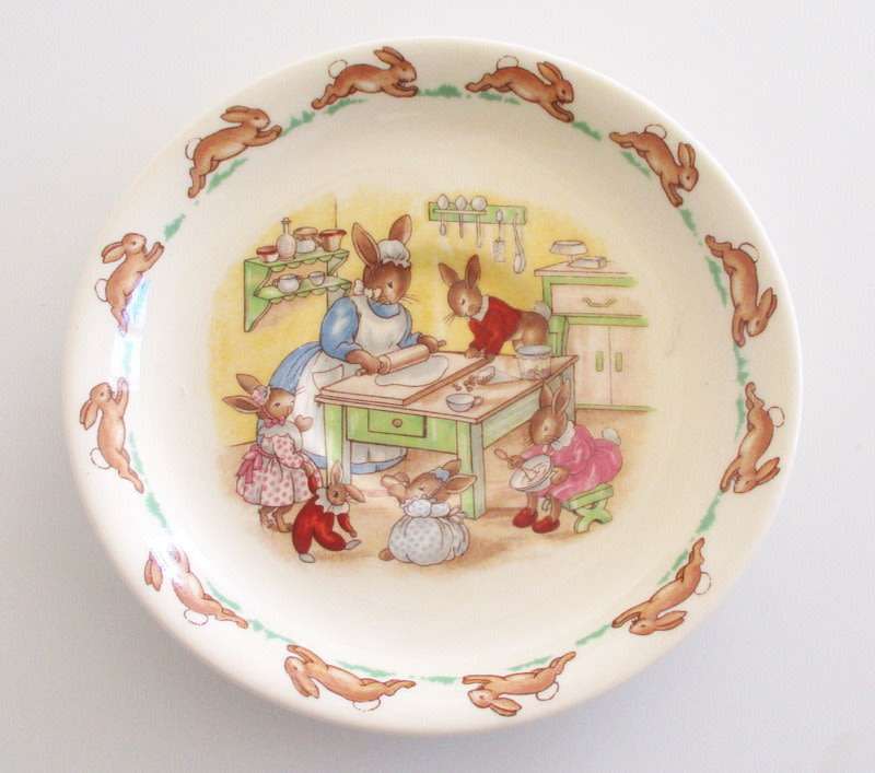 A ROYAL DOULTON BUNNYKINS CUP AND SAUCER---PERFECT (B)